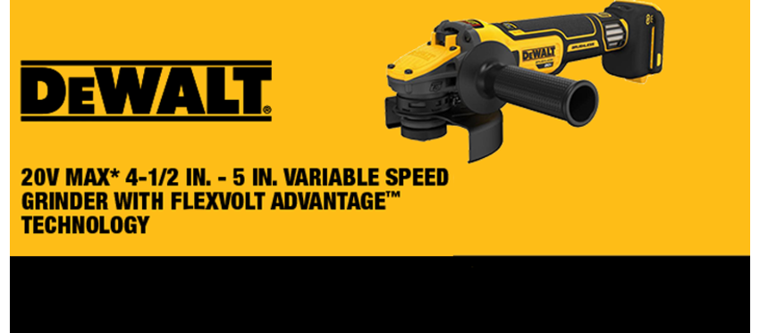 DEWALT випустив дві акумуляторні шліфувальні машини з регулятором обертів