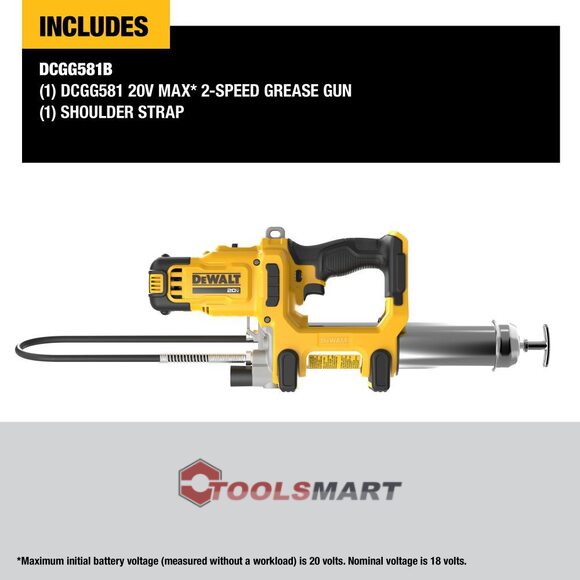 Шприц для змащування DEWALT DCGG581B 20V MAX