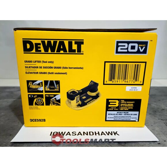 Акумуляторна вакуумна присоска DEWALT DCE592B (DCE590N) GRABO 20V MAX