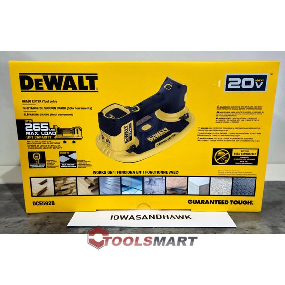 Акумуляторна вакуумна присоска DEWALT DCE592B (DCE590N) GRABO 20V MAX