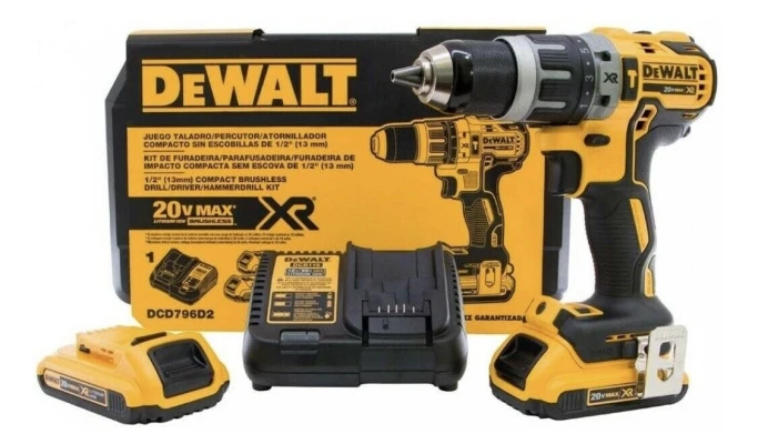 Шуруповерт ударный аккумуляторный DEWALT DCD796D2 2Ah 20V MAX XR