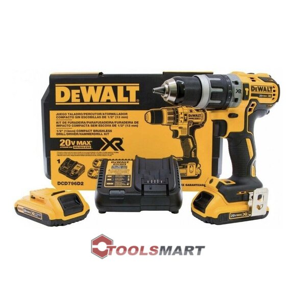 Безщіткова ударна дриль-шуруповерт DEWALT DCD796D2 2Ah 20V MAX*