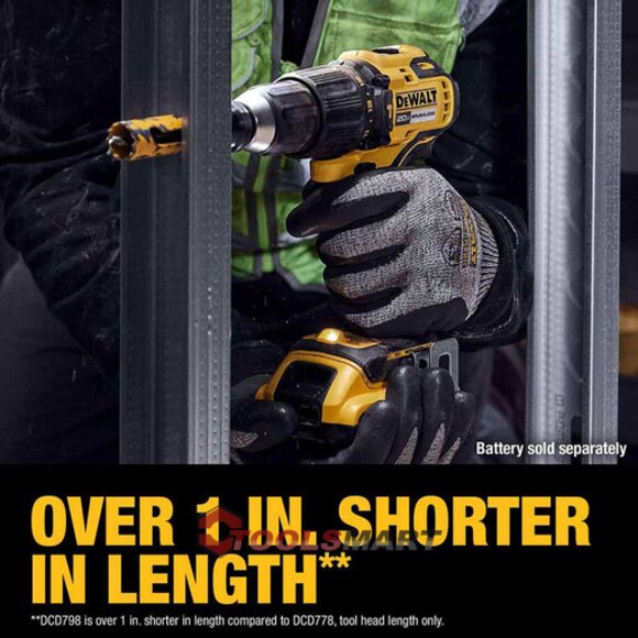 Акумуляторний ударний дриль-шуруповерт DEWALT DCD798B 20V MAX
