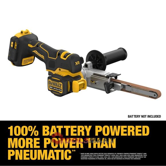 Акумуляторна стрічкова шліфувальна машина DEWALT DCM200B