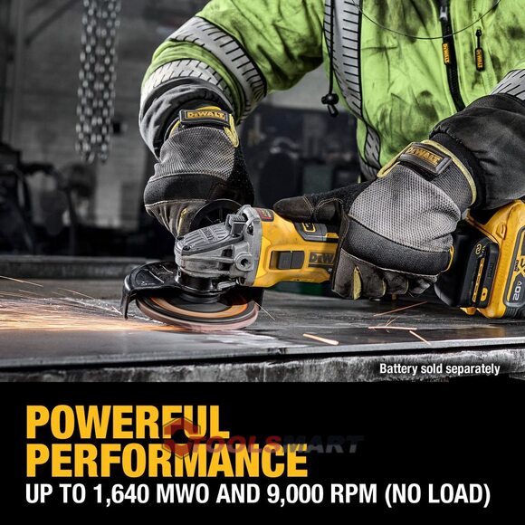 Акумуляторна кутова шліфувальна машина DEWALT DCG411VSB 20V MAX XR