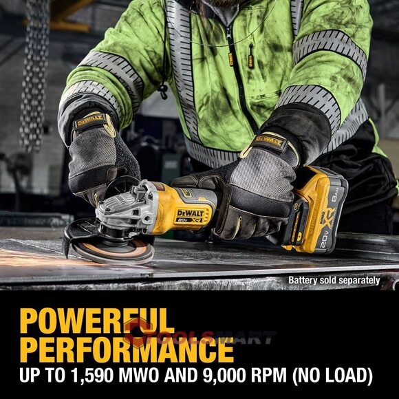 Акумуляторна кутова шліфувальна машина DEWALT DCG410B 20V MAX XR