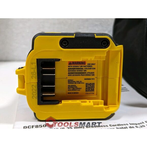 Акумуляторний ударний гвинтоверт 3-швидкісний DEWALT DCF850P1 5Ah 20V MAX