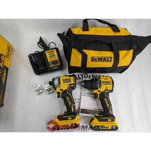 Акумуляторний безщітковий набір шуруповертів DEWALT DCK225D2 20V MAX
