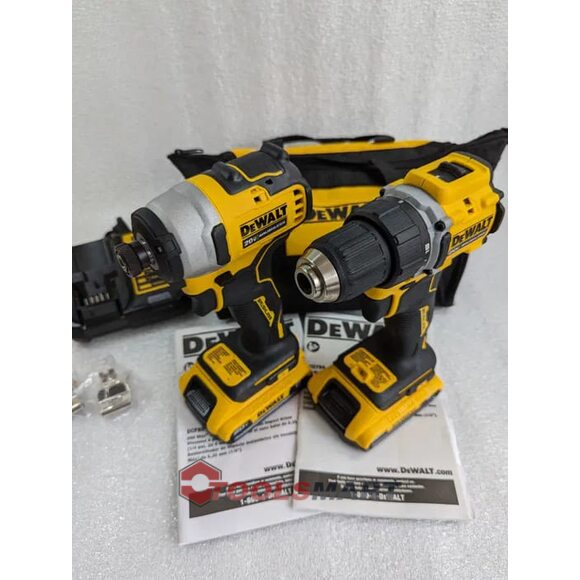 Акумуляторний безщітковий набір шуруповертів DEWALT DCK225D2 20V MAX