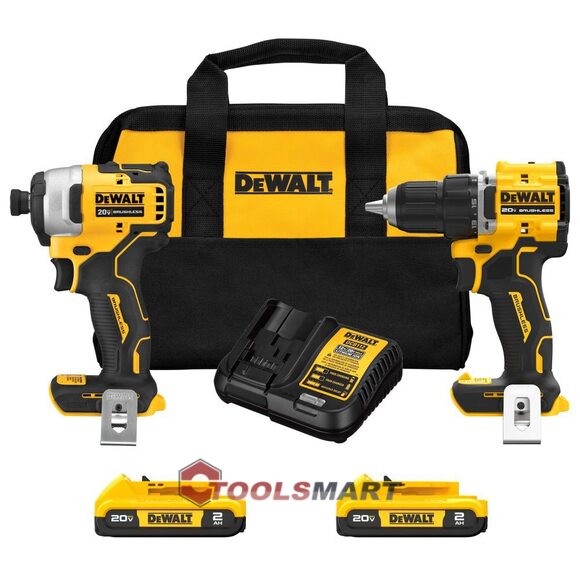Акумуляторний безщітковий набір шуруповертів DEWALT DCK225D2 20V MAX