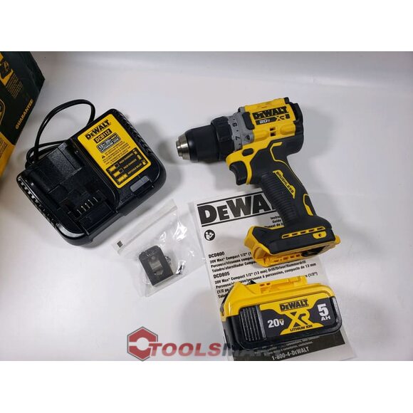 Акумуляторний безщітковий шуруповерт DEWALT DCD800P1 20V Max