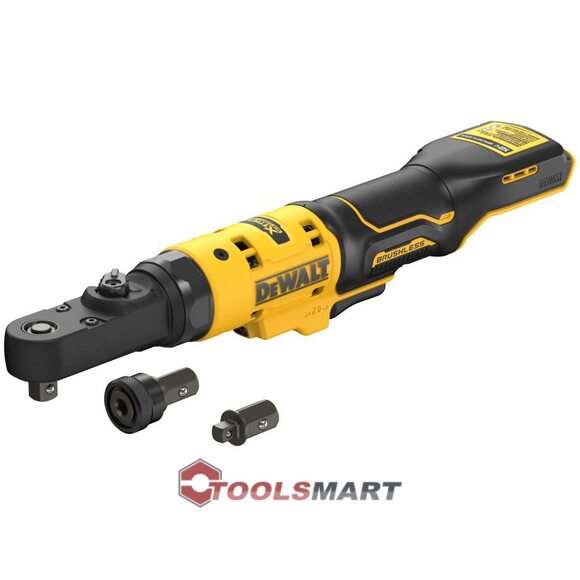 Акумуляторний кутовий гайковерт - трещітка  3/8" 1/4" DEWALT DCF500B 12V MAX