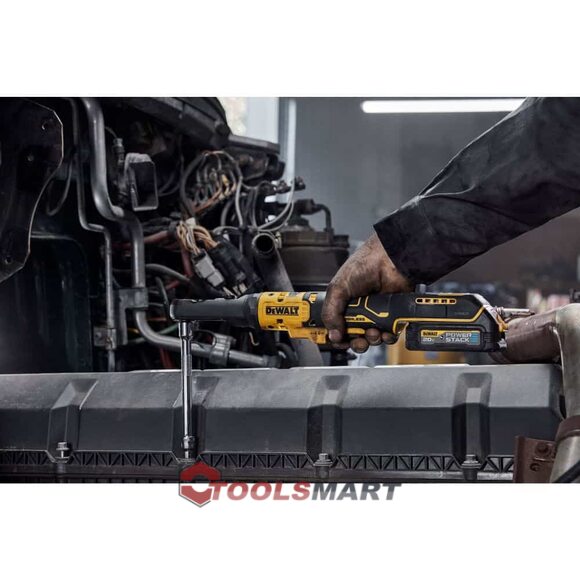 Акумуляторний кутовий гайковерт - тріскачка 1/2", 3/8" DEWALT DCF510B 20V MAX