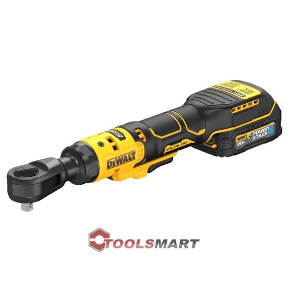 Акумуляторний кутовий гайковерт - тріскачка 3/8" DEWALT DCF513GE1 20V MAX
