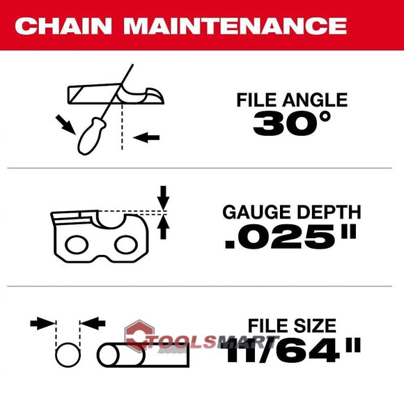 Цепь для пилы 8" (200мм) Milwaukee 49-16-2750