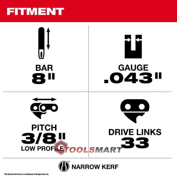 Цепь для пилы 8" (200мм) Milwaukee 49-16-2750