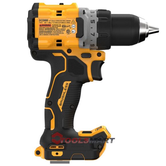 Аккумуляторный бесщеточный шуруповерт DEWALT DCD800B 20V MAX