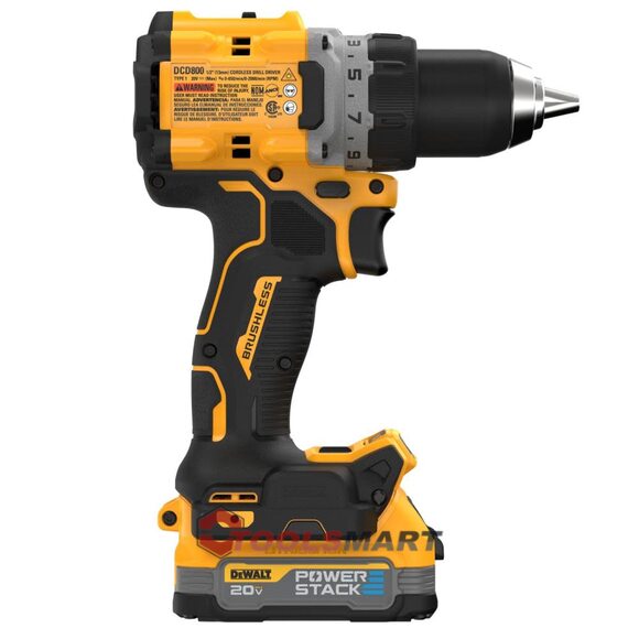 Акумуляторний безщітковий шуруповерт 1/2 DEWALT DCD800E2 20V MAX