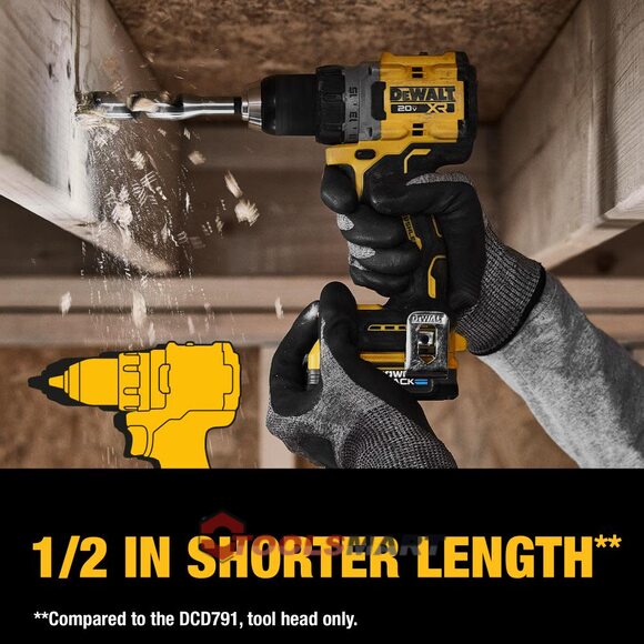 Акумуляторний безщітковий шуруповерт 1/2 DEWALT DCD800E2 20V MAX