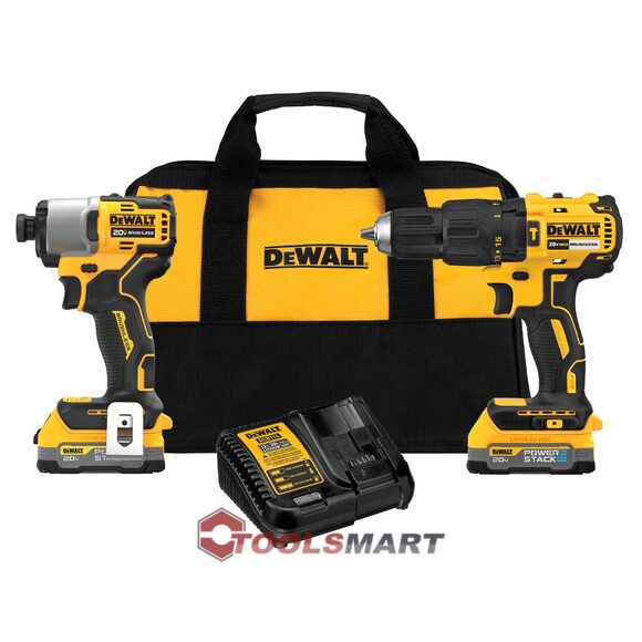 Акумуляторний безщітковий набір шуруповертів DEWALT DCK276E2 20V MAX