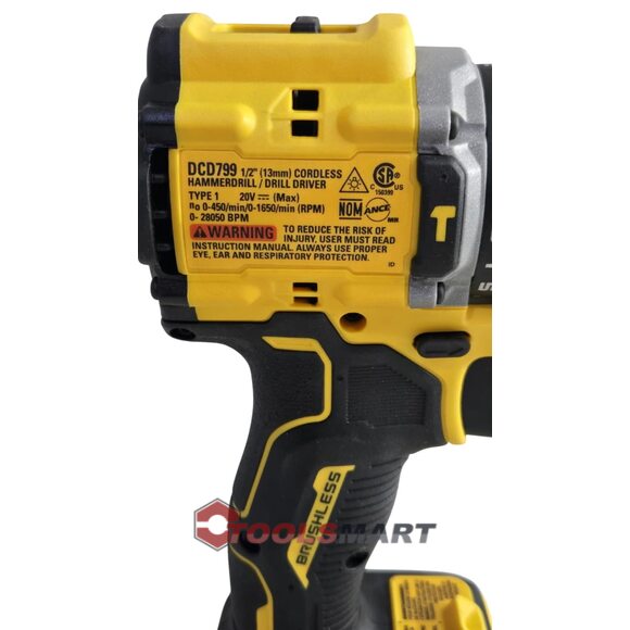 Акумуляторний ударний дриль-шуруповерт DEWALT DCD799B 20V MAX