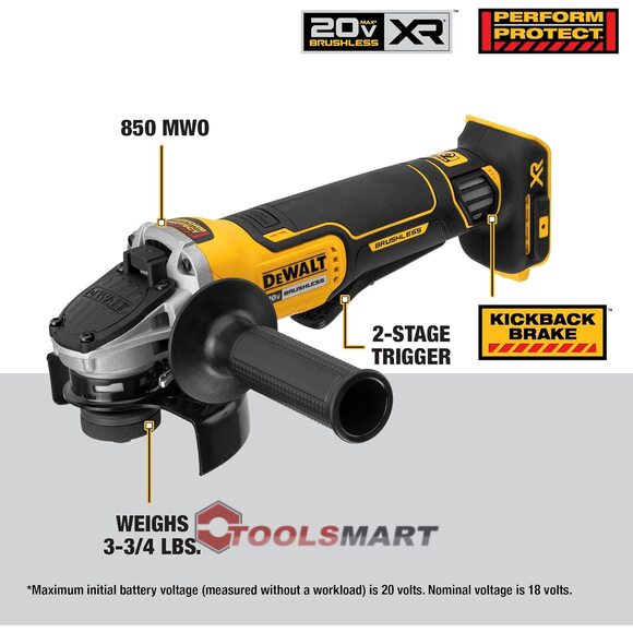 Безщіткова болгарка 125mm DEWALT DCG413B (DCG406N) 20V MAX*