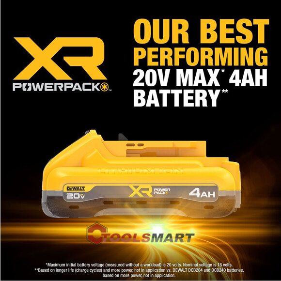 Аккумуляторная батарея 4.0Ah DEWALT DCB2104 POWERPACK 20V MAX XR