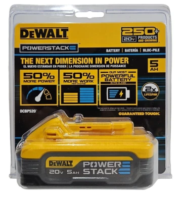 Аккумулятор (батарея) DEWALT DCBP520 (DCBP518) 5.0Ah POWERSTACK 20V MAX 