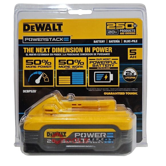 Акумуляторна батарея 5.0Ah DEWALT DCBP520 (DCBP518) POWERSTACK 20V MAX