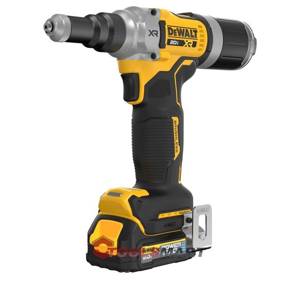 Аккумуляторный заклепочник 1/4 DEWALT DCF414GE2 20V MAX XR