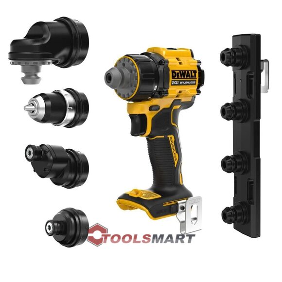 Бесщетковий акумуляторний мульти шуруповерт зі змінними насадками DEWALT DCD803B ATOMIC 20V MAX