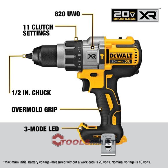 Безщіткова ударна дриль-шуруповерт DEWALT DCD996B 20V MAX*