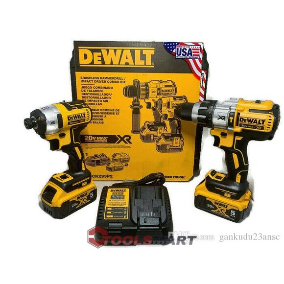 Набір безщіткових шуруповертів DEWALT DCK299P2 5Ah 20V MAX* XR