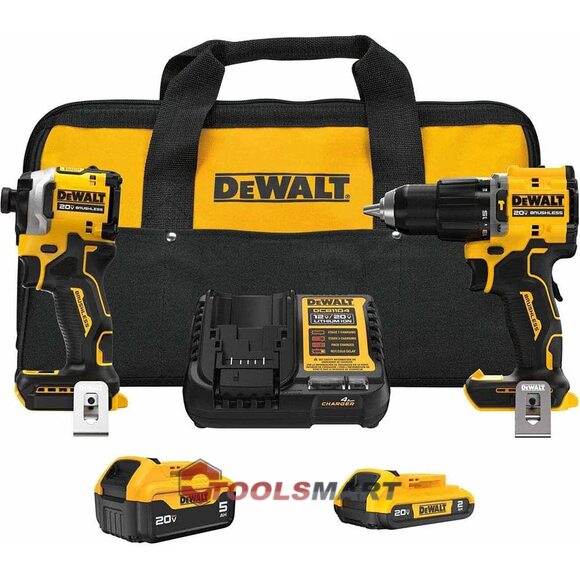 Набір безщіткових шуруповертів DEWALT DCK200D1P1 ATOMIC 20V MAX