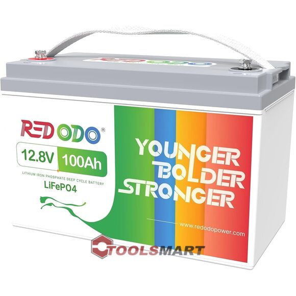 Літій-залізо-фосфатний акумулятор Redodo 12V 100Ah LiFePO4 Group 31 1280Wh 100A BMS