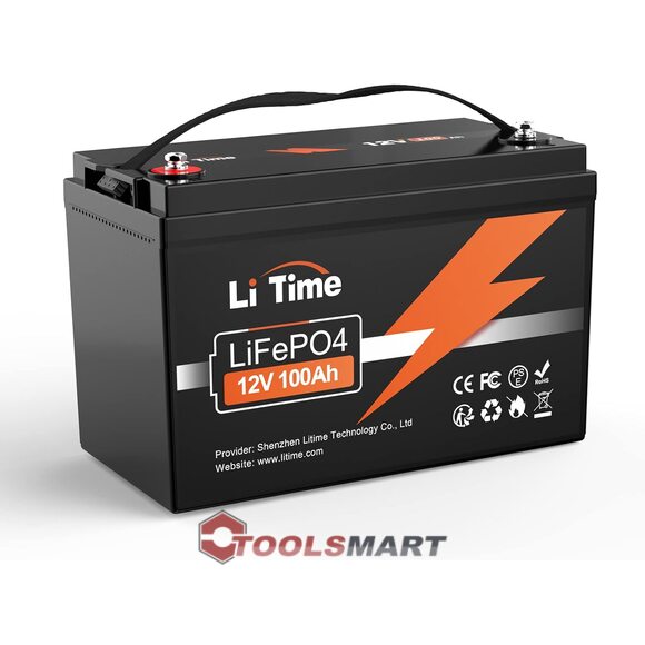 Акумулятор LiTime 12V 100Ah LiFePO4 Group 31 Lithium 1280Wh 100A BMS