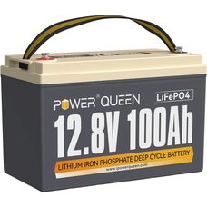 Літій-залізо-фосфатний акумулятор Power Queen 12V 100Ah LiFePO4 Group 31 1280Wh 100A BMS