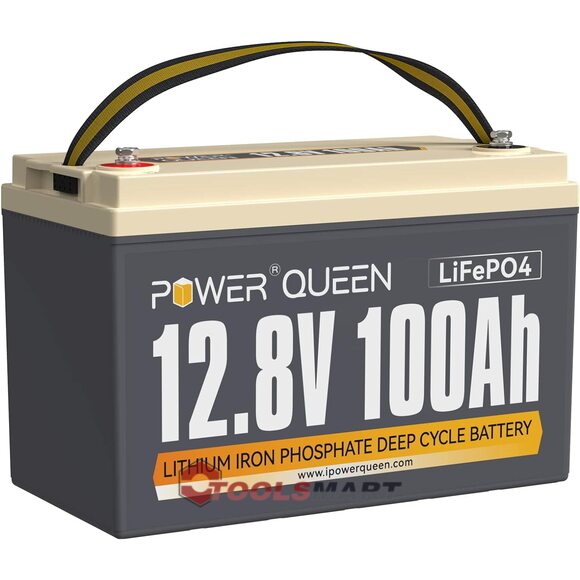 Літій-залізо-фосфатний акумулятор Power Queen 12V 100Ah LiFePO4 Group 31 1280Wh 100A BMS