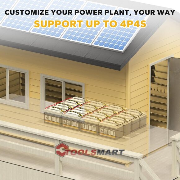 Літій-залізо-фосфатний акумулятор Power Queen 12V 100Ah LiFePO4 Group 31 1280Wh 100A BMS