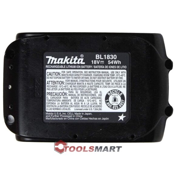 Акумуляторна батарея Makita BL1830 3.0 Аг Li-Ion 18V LXT