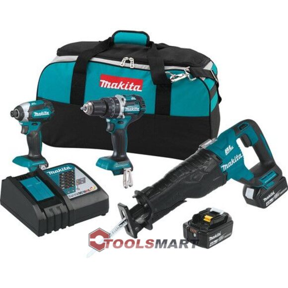 Набір безщіткових інструментів Makita XT328M 4Ah 18V LXT