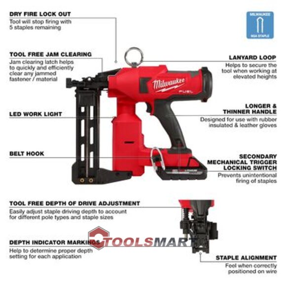 Акумуляторний степлер Milwaukee 2843-22 M18 FUEL