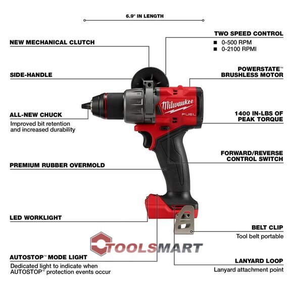 Аккумуляторная ударная дрель-шуруповерт Milwaukee 2904-20 (FPD3-0X) M18 FUEL