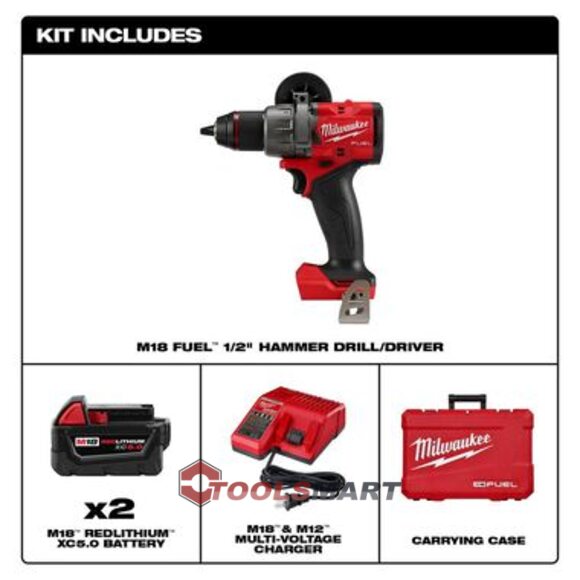 Акумуляторний ударний дриль-шуруповерт Milwaukee 2904-22 (FPD3-502X) M18 FUEL