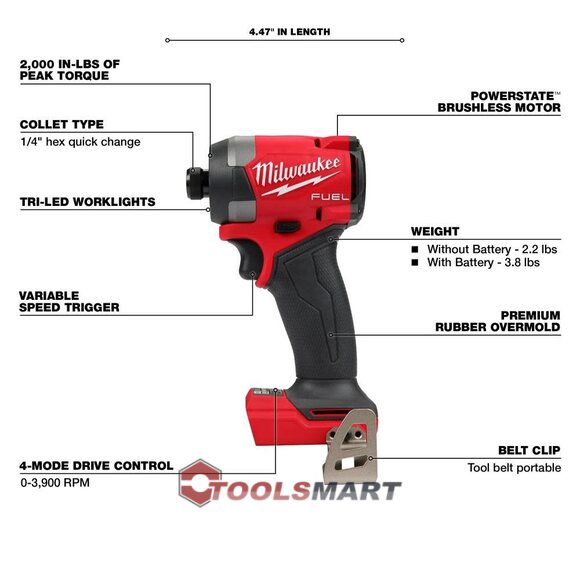 Аккумуляторный ударный винтоверт Milwaukee 2953-20 (FID3-0) M18 FUEL