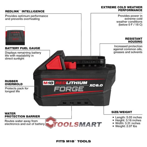 Акумуляторна батарея Milwaukee M18 FB6 48-11-1861 XC6.0 FORGE