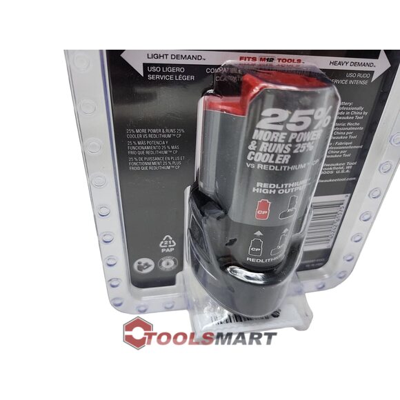 Акумуляторна батарея Milwaukee M12 HB2.5 (48-11-2425) HIGH OUTPUT 2.5 Ah