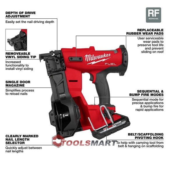 Акумуляторний фінішний нейлер Milwaukee 2909-21 M18 FUEL