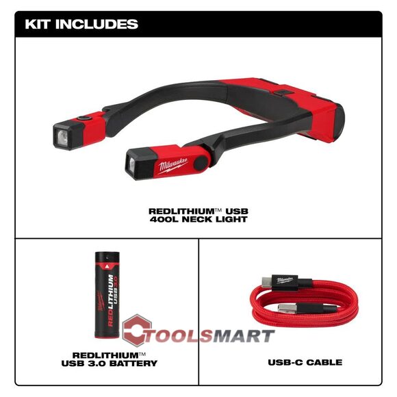 Акумуляторний ліхтар Milwaukee 2117-21 USB 400L