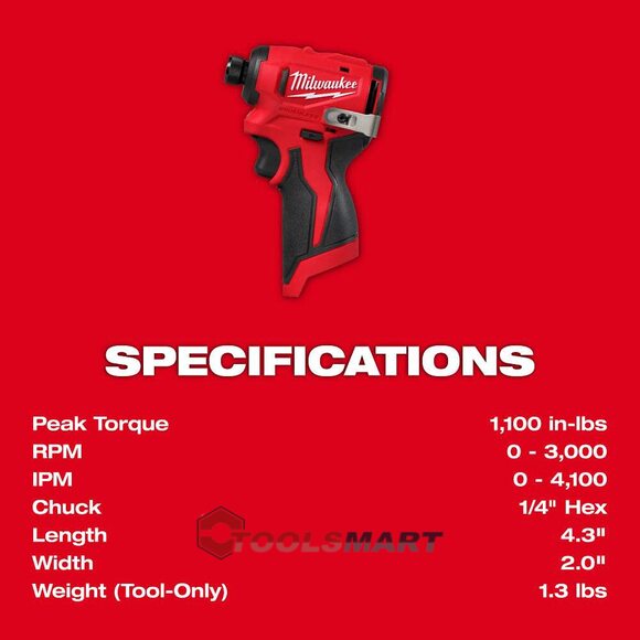 Акумуляторний ударний гвинтоверт Milwaukee 3450-20 M12 (BLIDRC-0) Subcompact Brushless